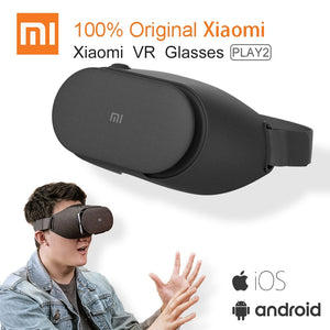 Original Xiaomi VR Play 2 Virtual Reality 3D Glasses Headset Xiaomi Mi VR Play2 With Cinema Game Controller for 4.7- 5.7 Phone