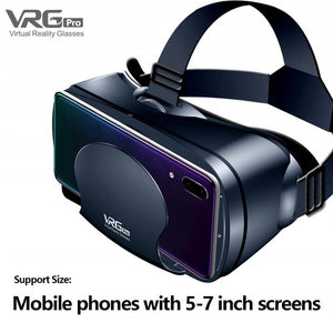 VRG Pro 3D VR Glasses Virtual Reality Full Screen Visual Wide-Angle VR Glasses Box For 5 to 7 inch Smartphone Eyeglasses Devices