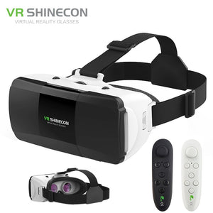 VR Shinecon Pro Virtual Reality 3D Glasses VR Google Cardboard Headset Glasses Virtual for 4-6.0 inch ios Android Smartphone