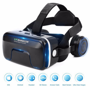 2019 Original VR shinecon 7.0 headset upgrade version virtual reality glasses 3D VR glasses headset helmets Game box Game box
