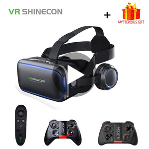 Shinecon 6.0 Casque VR Virtual Reality Glasses 3 D 3D Goggles Headset Helmet For iPhone Android Smartphone Smart Phone Stereo