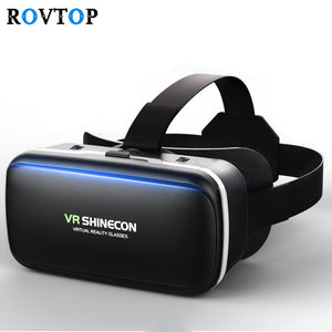 Rovtop 3D Glasses VR Box Virtual Reality Cardboard Headset Helmet For Smartphone Samsung Eyeglasses VR Devices for Games