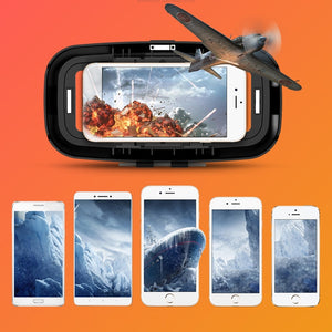 Rovtop 3D Glasses VR Box Virtual Reality Cardboard Headset Helmet For Smartphone Samsung Eyeglasses VR Devices for Games