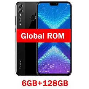 Huawei Honor 8X MobilePhone 6.5 inch Screen 3750mAh Battery Android 8.2 Dual Back 20MP Camera Multiple Language Smartphone