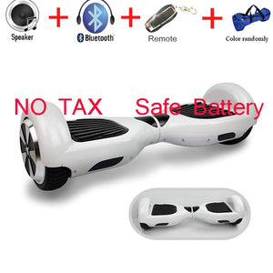 MSDS battery approved swag board 6.5' self balance hoverboard without protect bumper,stand up handsfree skateboard giroskuter