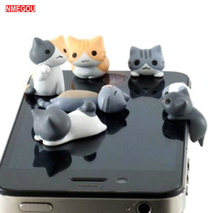 Cute Cat Anti Dust Plug 3.5mm Earphone Jack Universal Phone for IPhone 6 6S 5 5S SE Plus Port Headphone 3.5 mm Jack Accessories