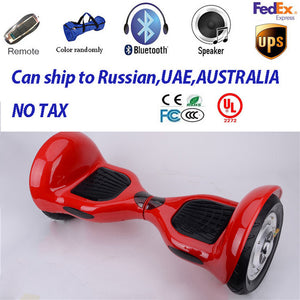 ship from china fresh made 10inch hoverboard, 2 ruote waveboard with music bluetooth bag UL