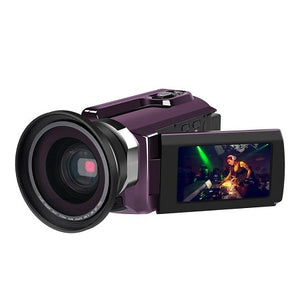 New 4K Camcorder Video Camera Camcorders Ultra HD Digital Cameras and Video Recorder with Wifi/Infrared Touchscreen Angle Lens