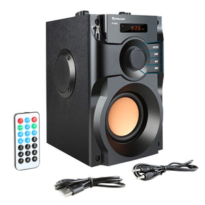 TOPROAD Big Power Bluetooth Speaker Wireless Stereo Subwoofer Heavy Bass Speakers Music Player Support LCD Display FM Radio TF