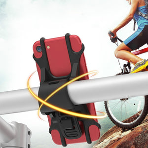 Silicon Bicycle Handlebar Phone Holder High Elasticity For 4-5.5 Inch Mobile Phone Support Bike Accessories Phone Stand