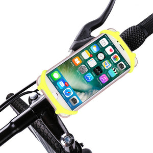 Silicon Bicycle Handlebar Phone Holder High Elasticity For 4-5.5 Inch Mobile Phone Support Bike Accessories Phone Stand