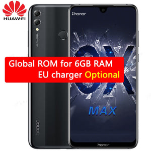 Huawei Honor 8X Max 7.12 inch Mobile Phone Android 8.1 16MP Octa Core Screen Fingerprint ID 4900mAh Battery Smartphone