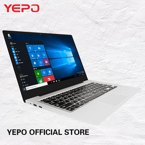 YEPO 15.6 inch Laptop Notebook PC 15.6 inch Windows 10 Intel Cherry Trail Z8350 Quad Core 1.44GHz 4GB RAM 64GB eMMC Computer