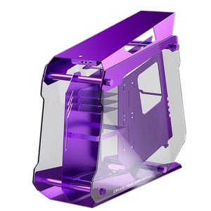 Zeaginal Blueberry Flashes Gaming ATX Case Full Aluminum+Tempered glass MOD Water Cooling Gamer Case Desktop
