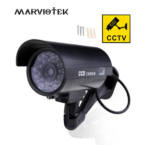 Outdoor Fake Camera home security video Surveillance dummy camera cctv videcam Mini Camera battery power Flashing LED