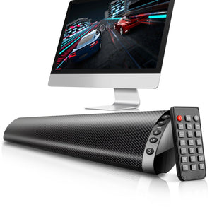 20W Column Wireless Bluetooth Speaker TV Soundbar Sound Bar Home Theater Support TF USB 3.5mm Fiber RCA With Mount For TV PC