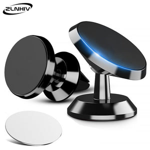 ZLNHIV magnetic holder for phone in car mobile cell stand mount support smartphone cellphone for iphone accessories round magnet
