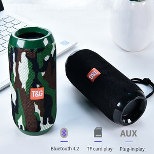 TG117 Portable Column Speaker Waterproof Bluetooth Speaker Outdoor Bicycle Subwoofer Bass Wireless Boom Box Loudspeaker FM TF