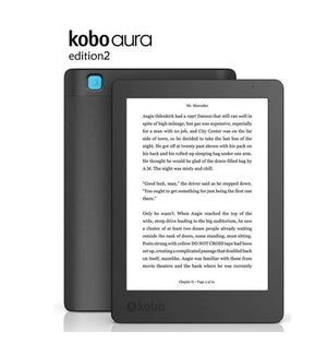 e-book Kobo Aura Edition 2 ebook reader Carta e-ink 6 inch resolution 1024x768 has Light 212 ppi e Book Reader WiFi 4GB Memory