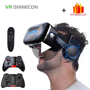 VR Shinecon 10.0 Helmet 3D Glasses Virtual Reality Casque For iPhone Android Smartphone Smart Phone Goggles Gaming 3 D Lunette