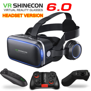 Shinecon 6.1 VR Virtual Reality  3D Glasses Google Cardboard VR Headset Box Goggles Headset Helmet for Smart Phone