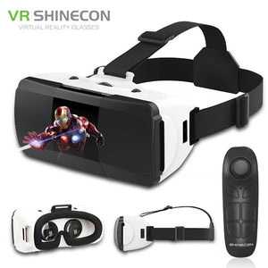 Original VR Shinecon Pro Virtual Reality 3D Googles Glasses VR Google Cardboard Headset Glasses Virtual for 4-6.0 Inch Phone