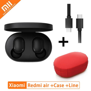 IN STOCK Xiaomi Redmi AirDots TWS True Wireless Stereo bluetooth 5.0 Earphones DSP Active Noise Cancellation Auto Charging Box