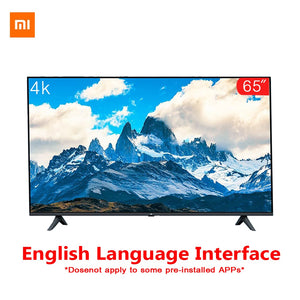 Original Xiaomi Tv 65 inches E65A Real 4K Borderless Full Screen TV Set 2GB+8GB Memory Anti-Static AI Voice Control Dolby Sound