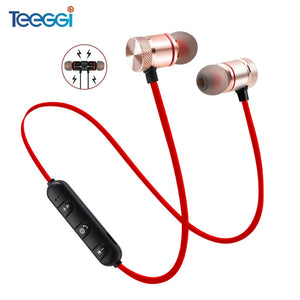 Magnetic Bluetooth Earphone Sport Wireless Headphone Headset Handsfree Earbuds With Microphone For Huawei Xiaomi Samsung