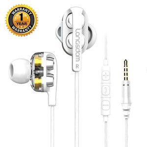 Brand Langsdom D4C Earphone In Ear Headphones with Mic 3.5mm Hifi Earphones Earbuds Headset for Phone auriculares fone de ouvido