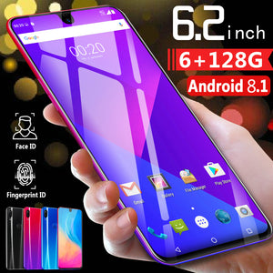 CHAOAI X23 6.2 Inch Smart Cellphone unlocked Mobile android 8.1 8 core HD cameras dual sim card dual standby 3g net smartphone