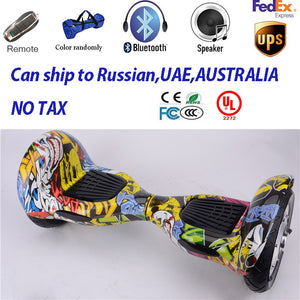 ship from china fresh made 10inch hoverboard, 2 ruote waveboard with music bluetooth bag UL