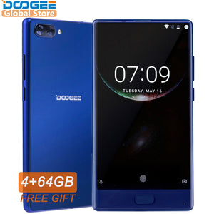 In Stock Original DOOGEE MIX Smartphone Android 7.0 Dual Cameras 5.5Inch MTK Helio P25 Octa Core 4GB+64GB LTE Smartphone 3380mAh