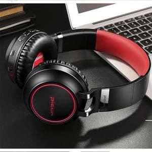 P60 Wireless Headphones Bluetooth Headphone Support 7 Colors Glowing 24 Hours Working Time MP3 Player With MIC For Phone PC