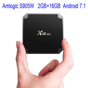 X96 mini Smart TV Box Amlogic S905W Quad Core 2GB +16G Android 7.1 TV Box Wifi HDMI 2.0A 4K H.265 Media HDD Player