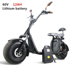 Two-seat With APP Off Road Big Tire Motorcycle Two Wheel 18*9.5inch City Hoverboard Harley  Electric Scooter