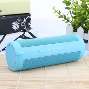 T2 Bluetooth Music Bass Speaker Waterproof Portable Outdoor LED Wireless Column Loudspeaker Support TF Card FM Radio Aux Input