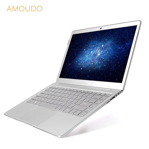 13.3inch Ultrathin All Metal Laptop Intel Quad Core CPU 8GB RAM Windows 10 Pro 1920*1080P Full HD Ultrabook Notebook Computer