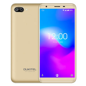 Oukitel C11 5.5 inch 18:9 Smartphone Android 8.1 1GB+8GB MTK6580A Quad Core 5MP+2MP/2MP 3400mAh Battery Mobile Phone