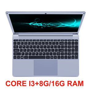 Core i3 15.6 inch Laptop With 8G/16G RAM 256G/512G/1TB SSD Gaming Laptops Computer Windows 10 OS Notebook With Backlit Ultrabook