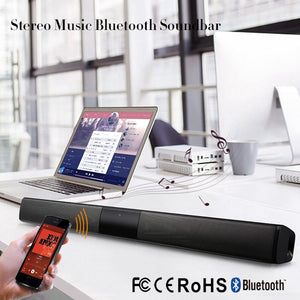 20W Column Wireless Bluetooth Speaker TV Soundbar Stereo Home Theater Portable Sound Bar TF USB For TV PC