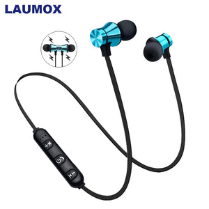 LAUMOX Magnetic Music bluetooth Earphone 4.2 XT11 Sport Neckband Wireless Headset Waterproof With Mic For Xiaomi Headphones