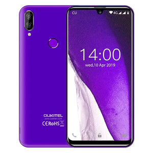 OUKITEL C16 PRO 5.71'' HD+ Waterdrop Screen 4G Smartphone MT6761P Quad Core 3GB 32GB Android9.0 Pie Face ID Mobile Phone 2600mAh