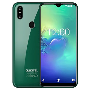 OUKITEL C15 Pro 2GB 16GB Android 9.0 MT6761 Mobile Phone Water Drop Screen Smartphone 4G LTE  2.4G/5G WiFi Fingerprint Face ID