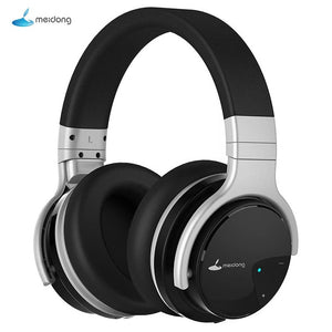 Meidong E7B Active Noise Cancelling wireless headphones with microphone ANC Bluetooth headset high fidelity deep bass headphones