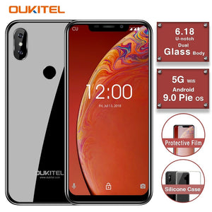 OUKITEL C13 Pro 5G/2.4G WIFI 6.18" 19:9 2GB 16GB Android 9.0 Mobile Phone MT6739 Quad Core 4G LTE Smartphone Face ID 3000mAh