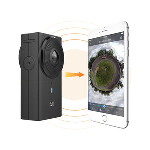 YI 360 VR Camera Dual-Lens 5.7K HI Resolution Panoramic Camera with Electronic Image Stabilization, 4K in-Camera Stitching