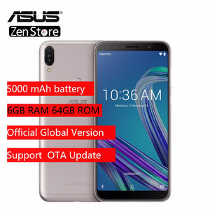 Global Version ASUS ZenFone Max Pro (M1)ZB602KL 6GB 64GB 6 inch 4G LTE Smart unlocked cell phone Face ID 5000mAh Android8.1