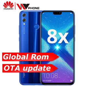 Global Rom Huawe Honor 8X 6.5'' full Screen OTA update Smartphone not 8x max Mobile phone Android 8.1 Octa Core fingerprint ID